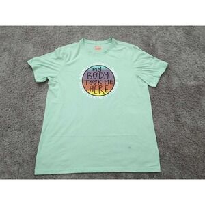 Merrell x Unlikely Hikers T Shirt Mens XL Short Sleeve My Body Took Me Here‎